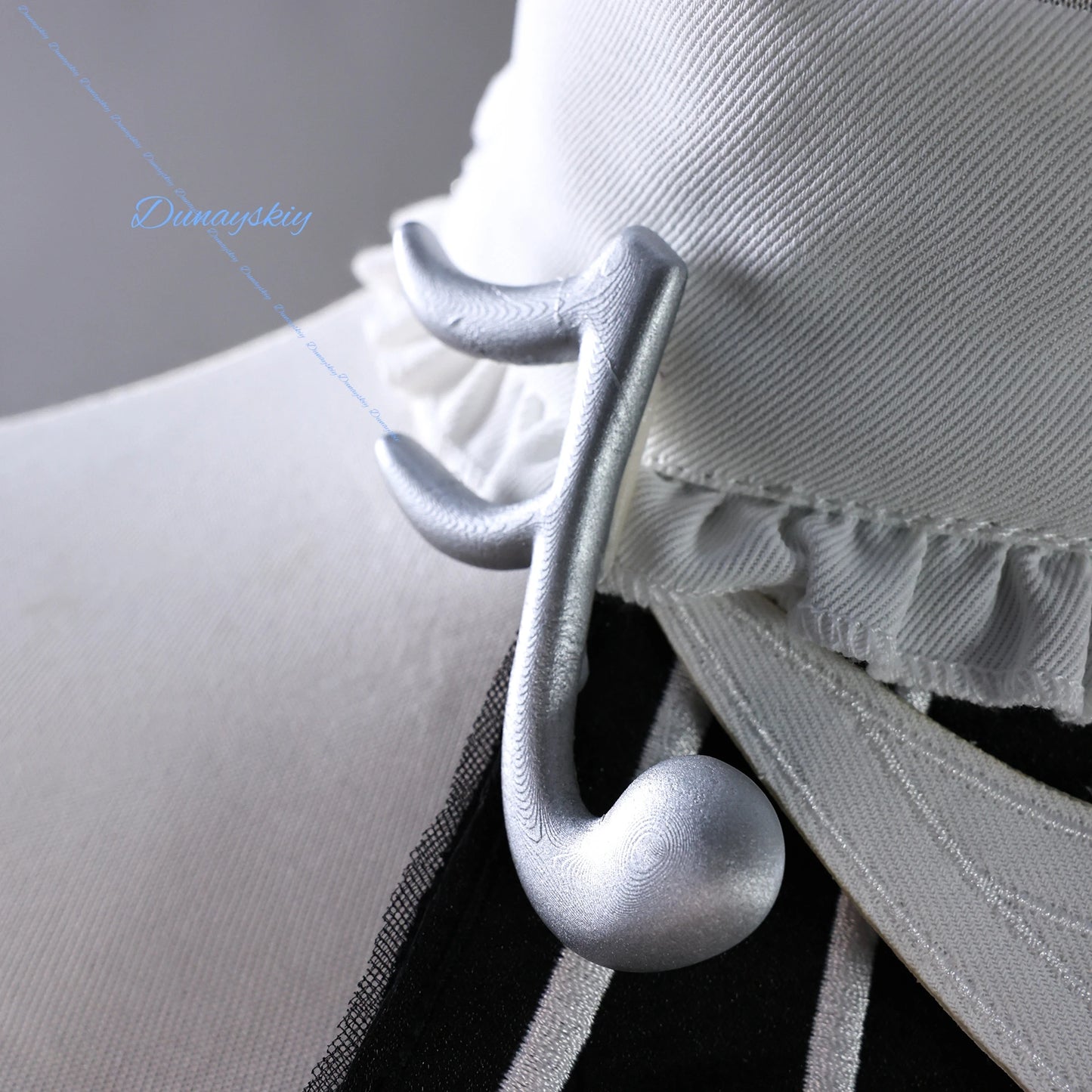 Anime Game Wuthering Waves Phrolova Suit Gorgeous White Dress Uniform Cosplay Costume Wig Halloween Party Outfit Women