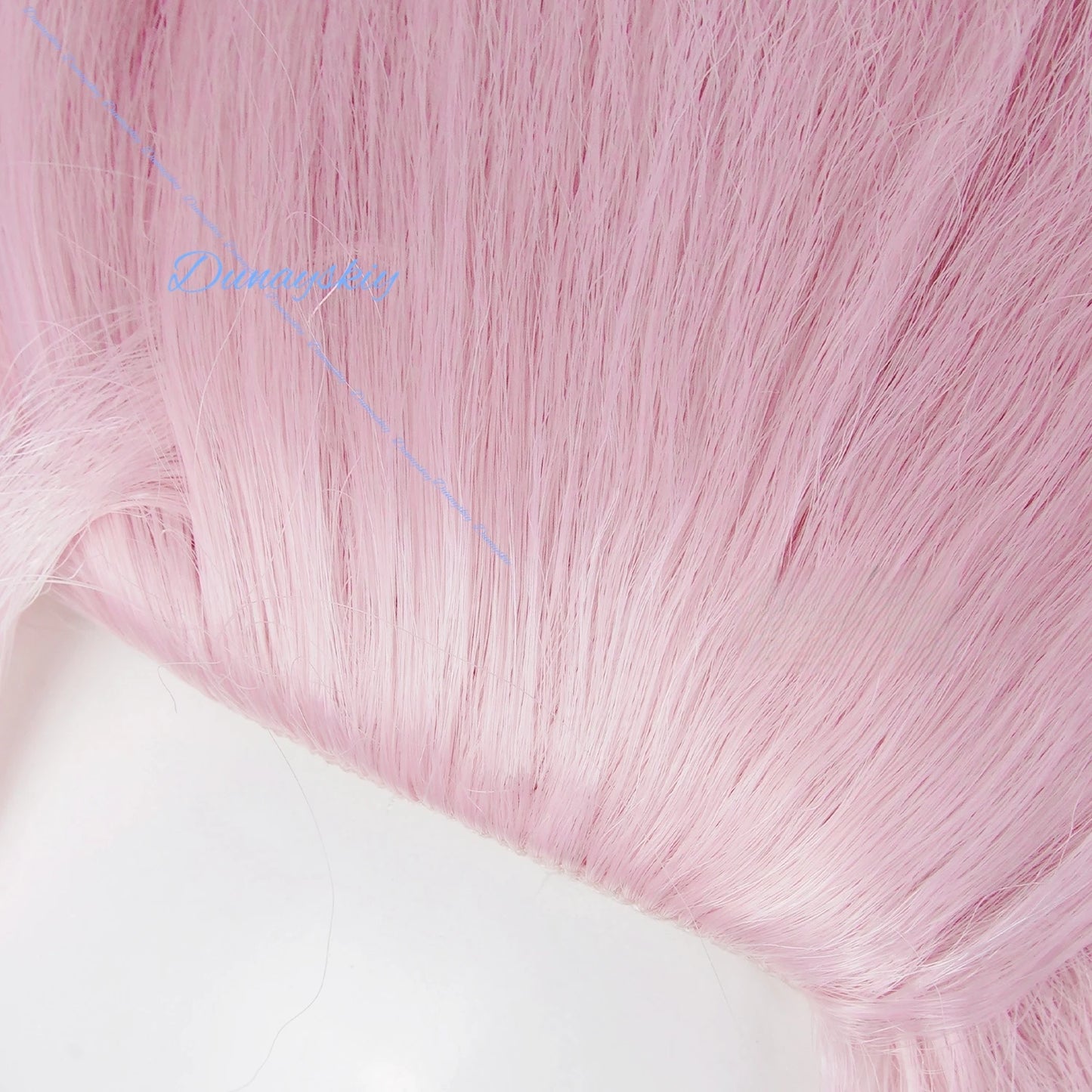 Aino Cosplay Genshin Impact Wig Long Pink Hair Clink-Clank Krumkake Craftshop Heat Resistant Fiber Hair Halloween for Women Girl
