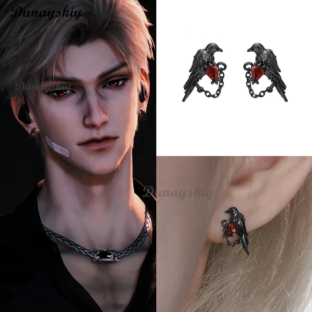 Anime Love and Deepspace Sylus Cosplay Collarbone Necklace Ornament Pendant Cartoon Accessorie Decorate Game Birthday Xmas Gift