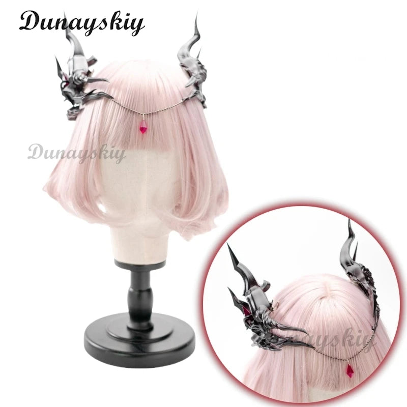 Sylus Wife Girl Little Dragon Game Love and Deepspace QinChe Cosplay Headwear Ears Girl Women Gift Holloween Roleplay Customized