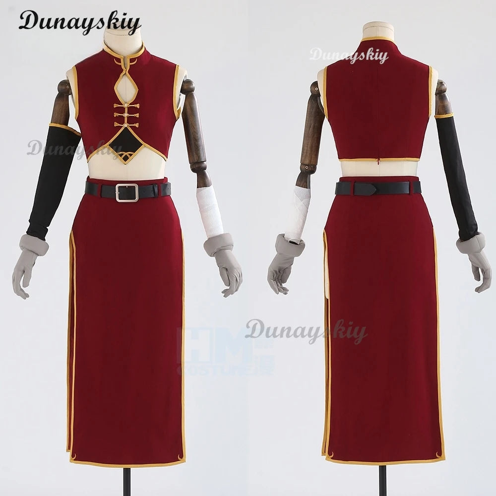 Anime GinTama Kagura 2 Years Later Uniform Prop China Style Suit  Cosplay Costume Customized  Halloween Carnival Party