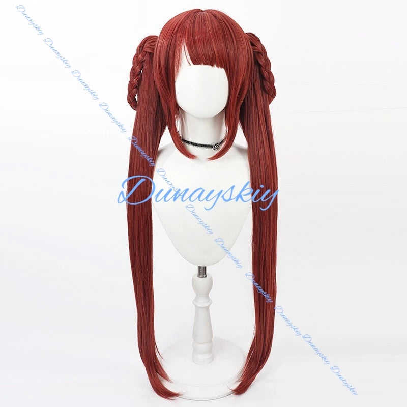 Anime Game Uma Musume: Pretty Sweep Tosho Cosplay Wig Tail Roleplay Party Costume Prop Synthetic Hair Heat