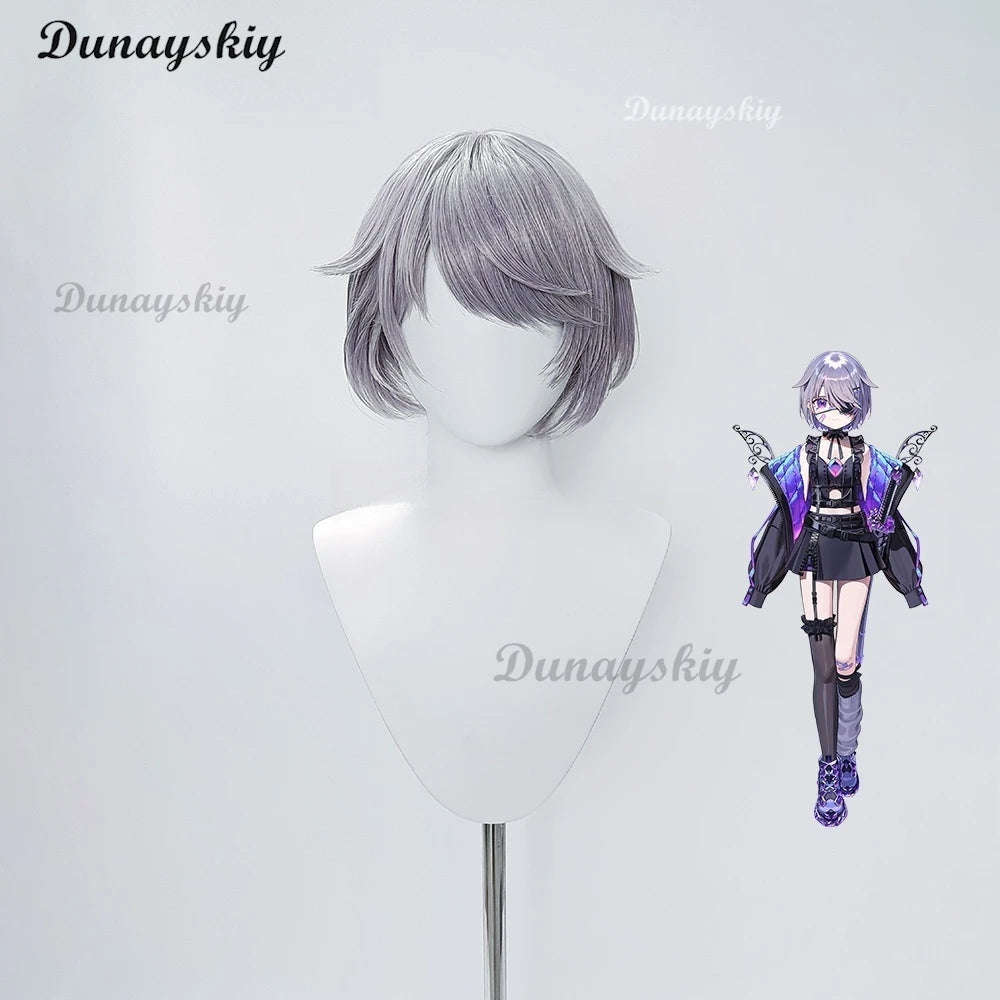 Hololive EN Vtuber Koseki Bijou Cosplay Coat Chunibyo Dark Hunter New Outfit Costume Wig Dress Halloween Xmas Customized