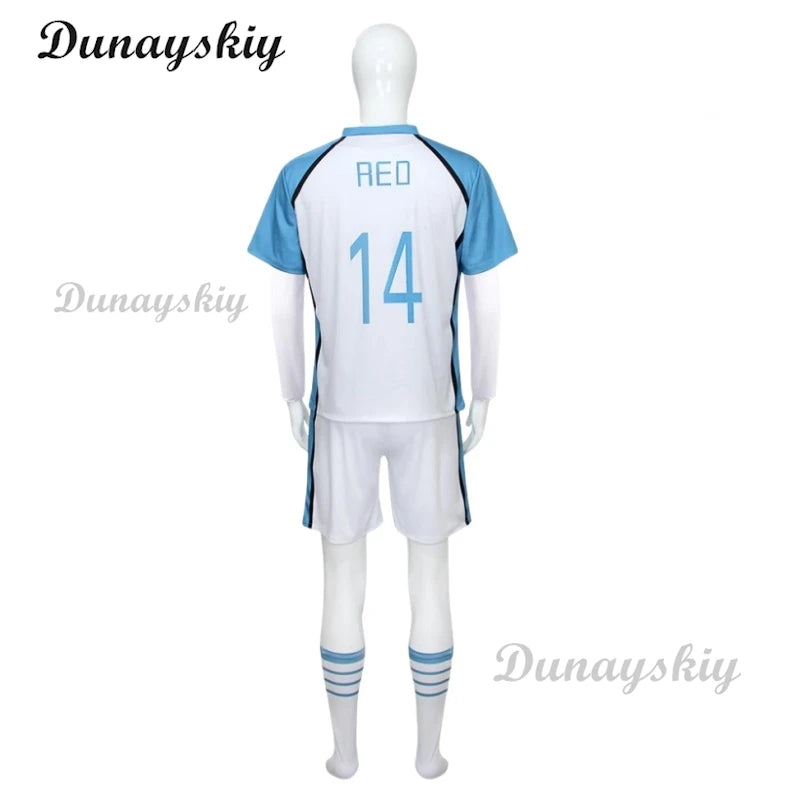 Japan Anime Blue Itoshi Sae Cosplay Costumes Shidou Ryuusei Sports Jersey Oliver Aiku Soccer Lock Jersey Football White Suit