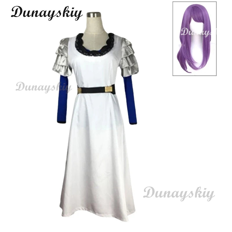 Kamishiro Rize Cosplay Costume Wig Glasses Hair Band Shoes Long Sleeve Dress Accessories Women Role Play Comic Anime Suit Outfit