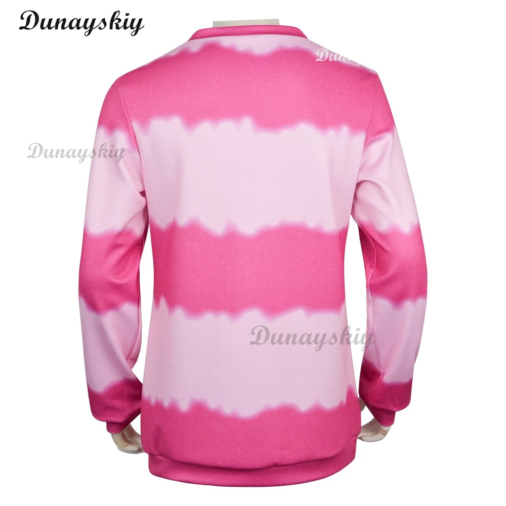 KPOP Huntrix Saja Boys Baby Cosplay Costume Wig Hat Pink Hoodie Y2K costume Halloween Disguise for Adult Outfit