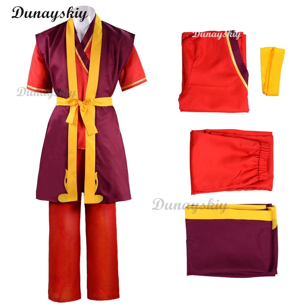 Avatar The Last Airbender Prince Zuko Princess Azula Mai Cosplay Costume Anime Fire Nation Aang Korra Katara Cosplay Clothes