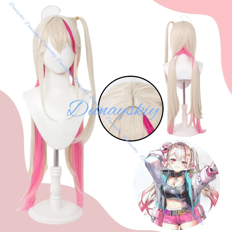 Goddess of Victory: NIKKE Jackal Cosplay Wig Anime Game Roleplay Party Costume Prop Synthetic Hair Heat Resistant Fiber