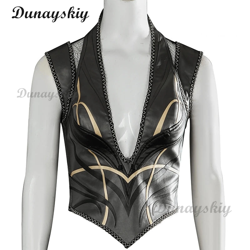 Baldurs Cos Gate 3 Cosplay Shadowheart Costume Fantasia Disguise Adult Women Leather Pants Outfit Female Halloween Carnival Suit