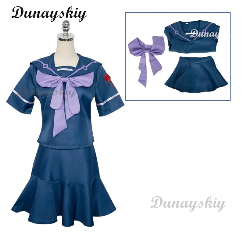 JoJo's Yamagishi Yukako Cosplay Costume Wig Women JK Uniform Clothes Skirt Accessories Cosplay Customized Bizarre Adventure