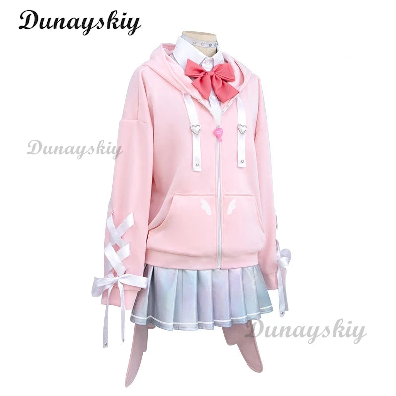 Needy Girl Overdose/Needy Streamer Overload Ame KAngel Hoodie Carnival Women Christmas Party Clothes Halloween Cosplay Costume