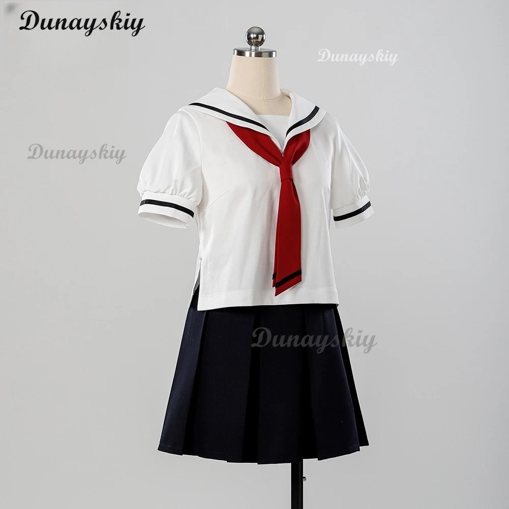 Anime Card Captor Sakura Kinomoto Sakura Cosplay Costume Summer Women School Uniform Full Set Party Carnival Japanese-jiakei