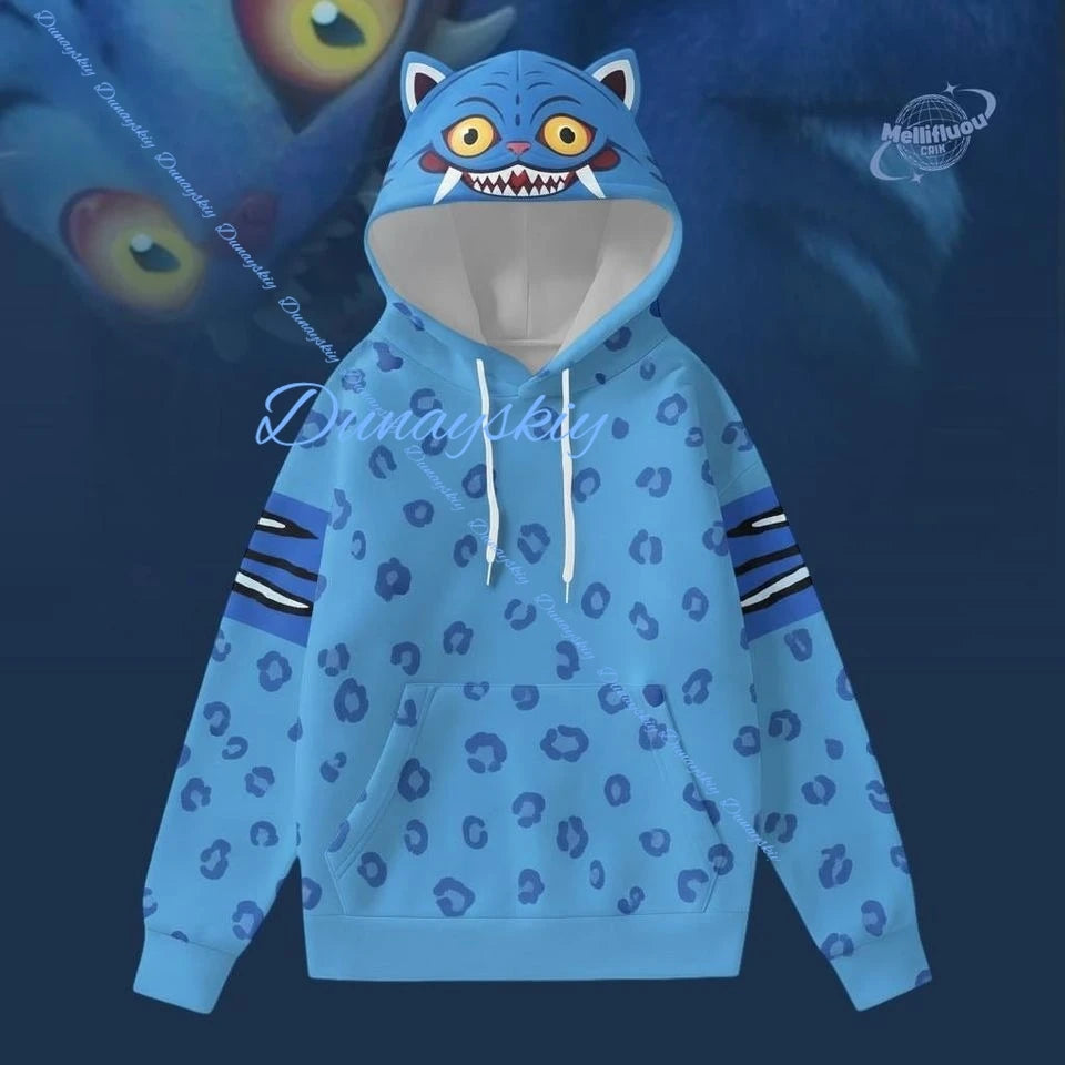 Kpop Demon Cosplay Derpy Tiger Costume Hunters Tiger Hoodie Pants Sets Kids Boys Halloween Christmas Party Outfits