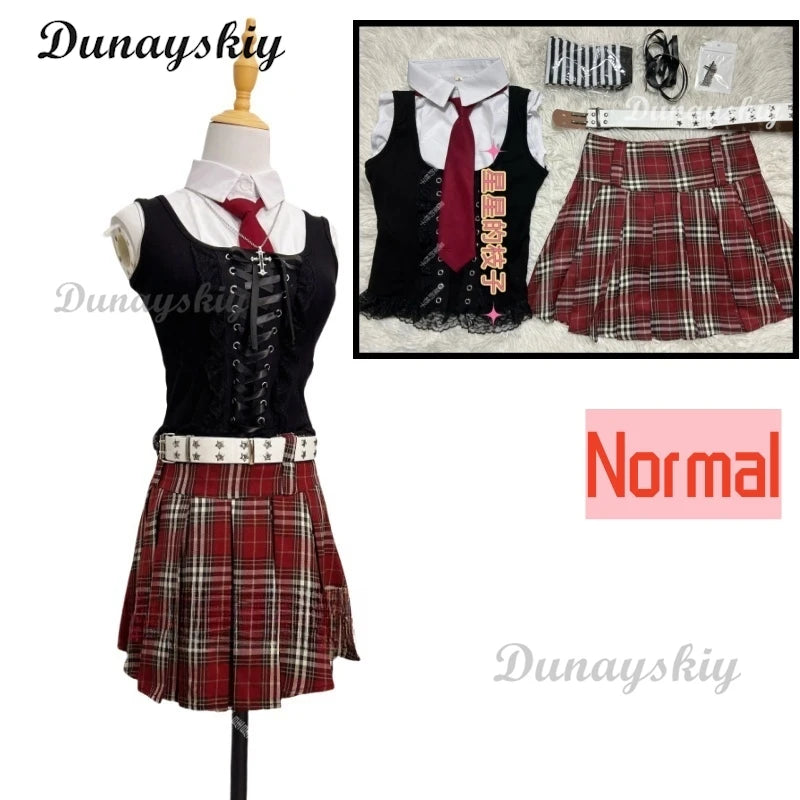 Misa Sexy Dress Subculture Necklace Amane Cosplay Note Death Jirai Kei Costume Debut Daily y2k GothLoli Uniform Outfit Wig