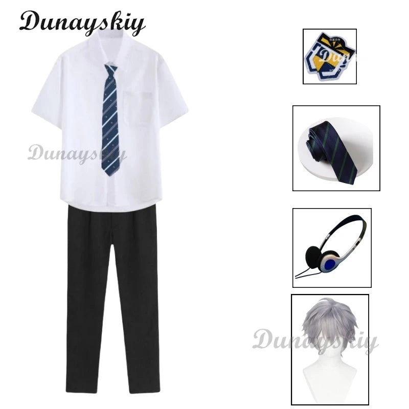 Anime Alien Stage Till Cosplay Costume Wig Prop Bag School Uniform Clothing Holloween Party Show RolePlay Set Customized