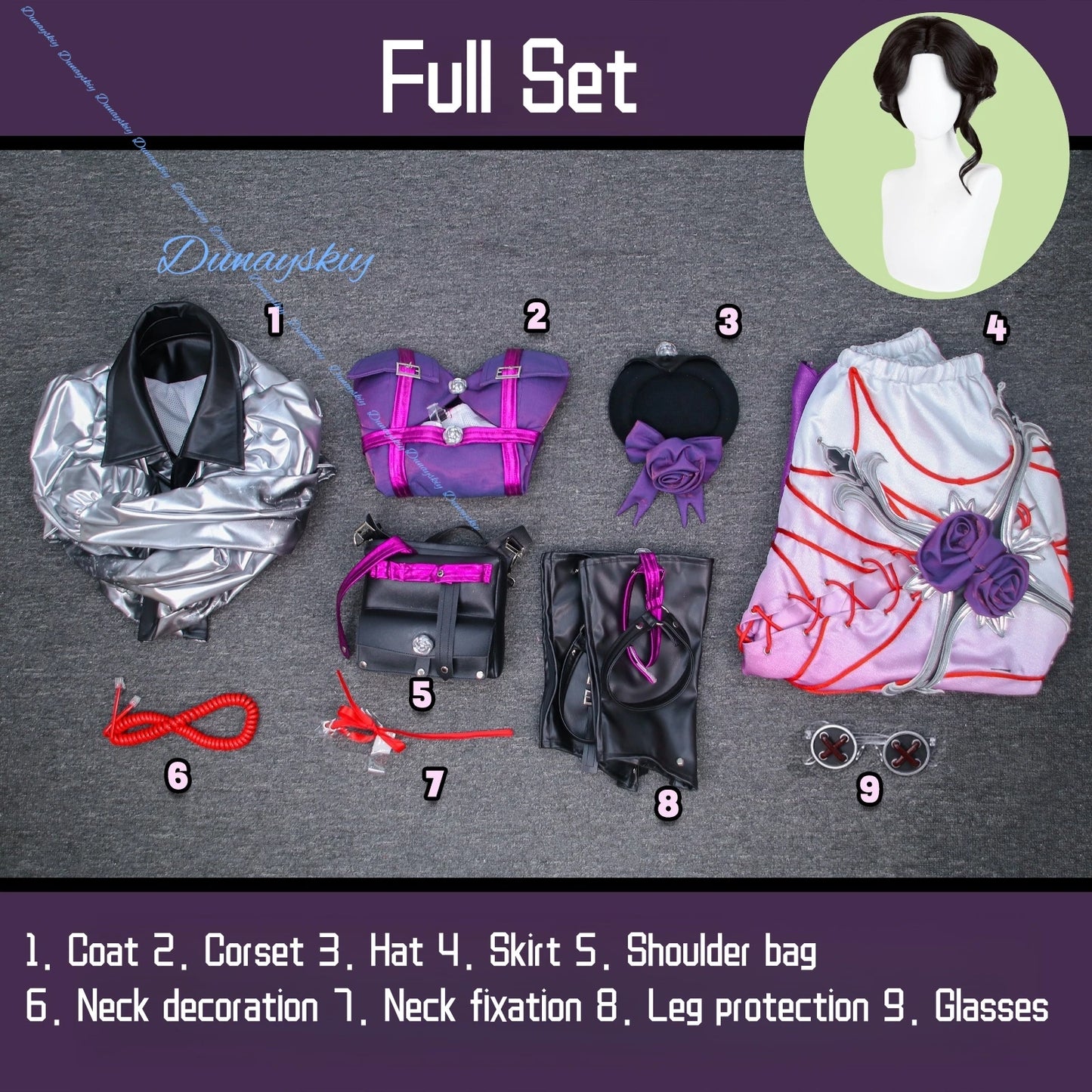 Game Identity Ⅴ Emily Dyer Doctor Lydia Jones Cosplay Costume Coat Purple Dress Uniform Woman Sexy Carnival Halloween Suit