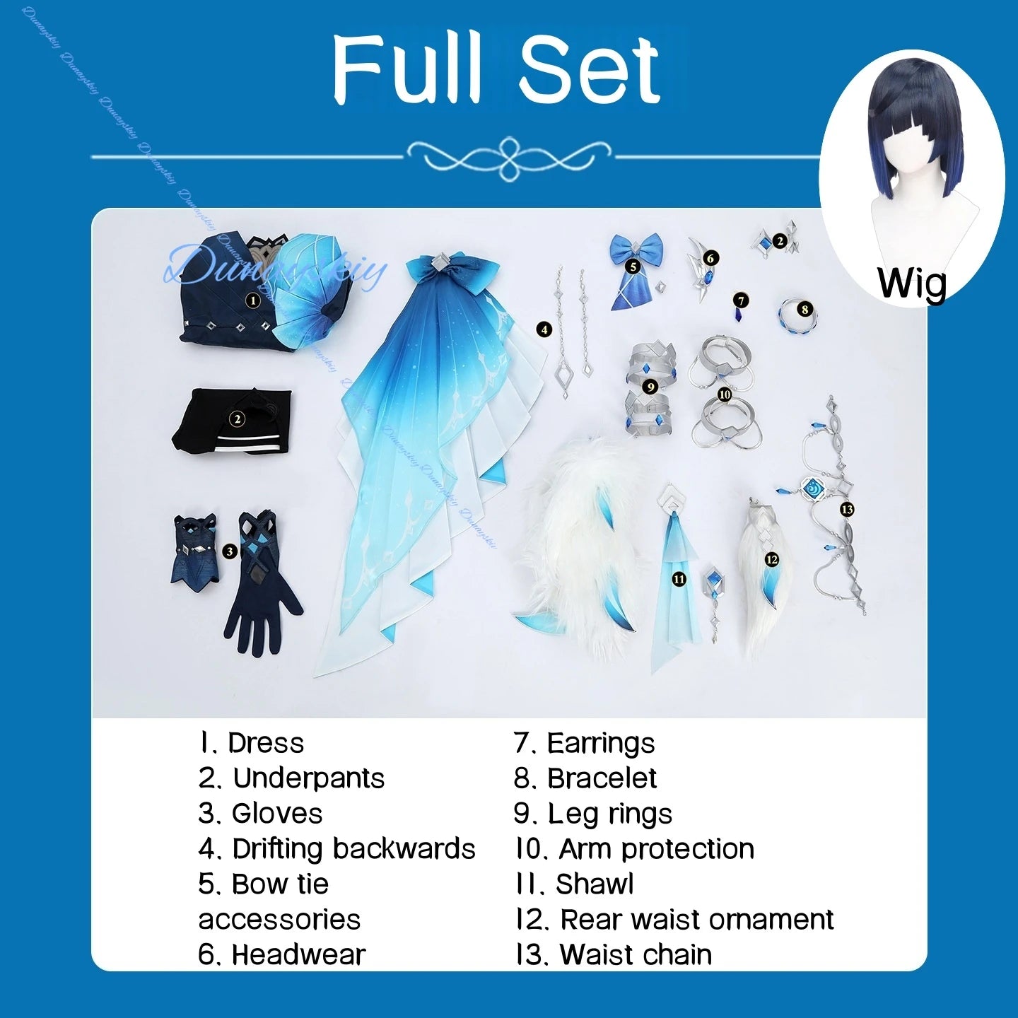 Genshin Impact Yelan Cosplay Yelan Genshin Cosplay Costume Wig Shoes Game Tranquil Banquet Cosplay Halloween Role Play Uniform