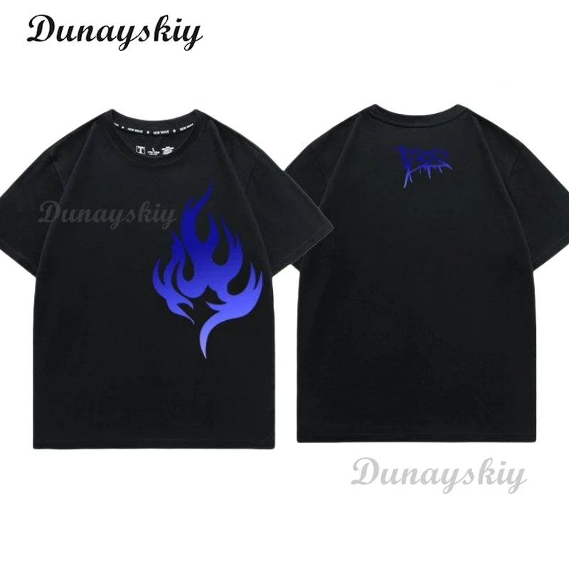 New Anime Project Sekai Aoyagi Toya Cosplay Printed Short Sleeve T-Shirt Casual Tee Fashion Vintage Shirts Versatile in Summer