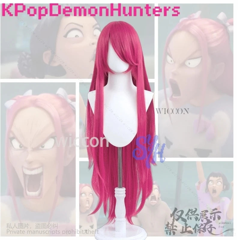 Huntrix Mira Cosplay Anime Movie Demon Kpop Idol Stage Costume Girls Power Groups Cos Mini Dress Jirai Kei Uniform Wig Halloween