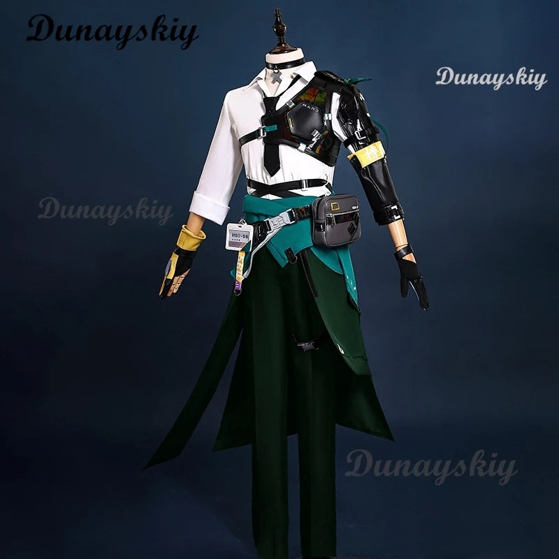 Harumasa Cosplay Costume Wig Zenless Zone Zero Game Uniform Headband Choker Props Section 6 Halloween Party for Women Men