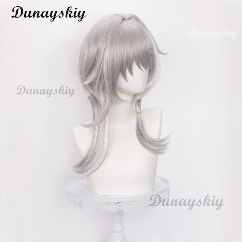 Honkai Star Rail Cipher Cosplay Wig Cifera Gray White Long Hair Amphoreus Halloween Party for Women Girls Carnival Props