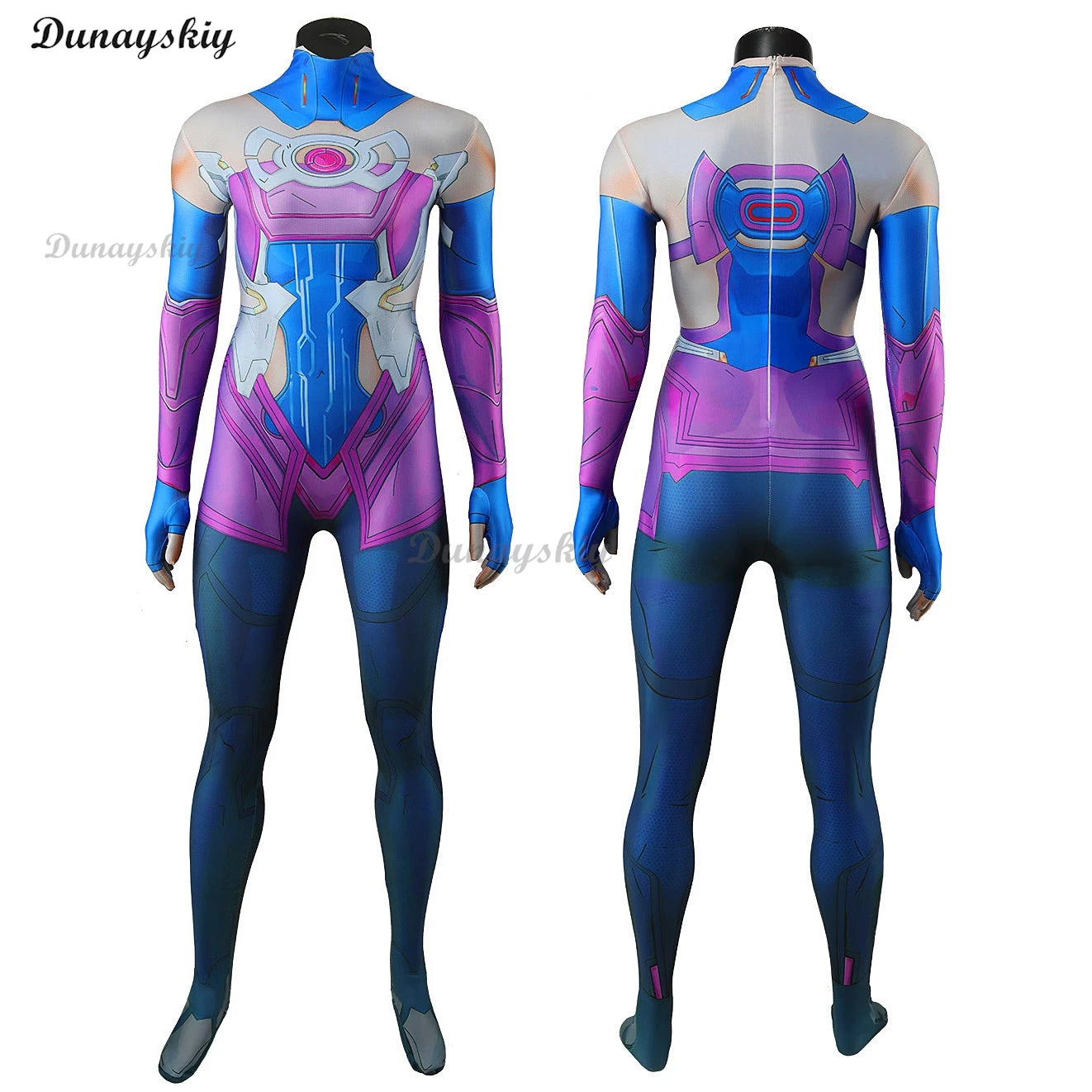 Mv Rivals Galacta Gali Cosplay Purple Jumpsuit Daughter of the Devourer Outfits Wig Comic Game Clothes Uniform Halloween Suit