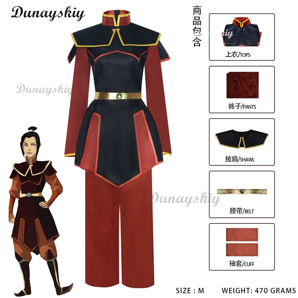 Avatar The Last Airbender Prince Zuko Princess Azula Mai Cosplay Costume Anime Fire Nation Aang Korra Katara Cosplay Clothes