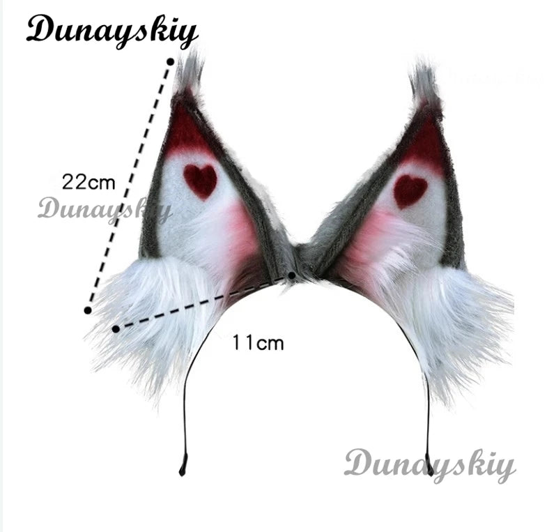 Husk Cosplay Wig Headwear Cosplay Hotel Husk Cosplay Headwear Accessories Male Black White Wig Role Modelings Halloween Party