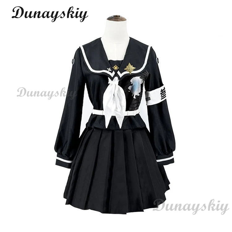 Sizuhara Hiruko Amemiya Darumi Cosplay Dress Women Clothing Uniform Wig Game Hundred Line Costume Adult Woman Party Outfi