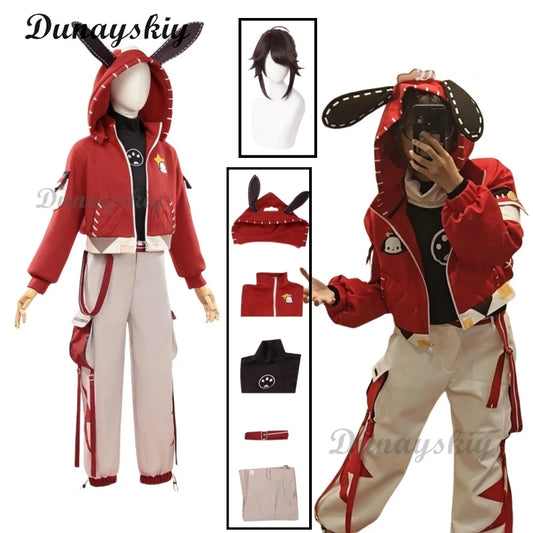 Luca Balsa Game Identity V New Role-Playing Prisoner Skin Cosplay Costume Wig Daily Outfit Comic-Con Combat Halloween Customized