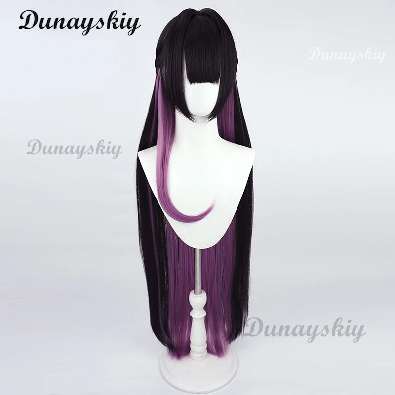 NIKKE Goddess of Victory Mihara Cosplay Wig Earrings Long Straight Women Hair Heat Resistant Synthetic Hair