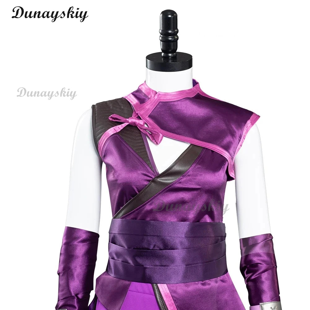 Mortal Kombat 11 Cosplay Mileena Cosplay Costume Wig Dress Halloween Carnival Combat Suit Masks Roleplay Outfits Customized