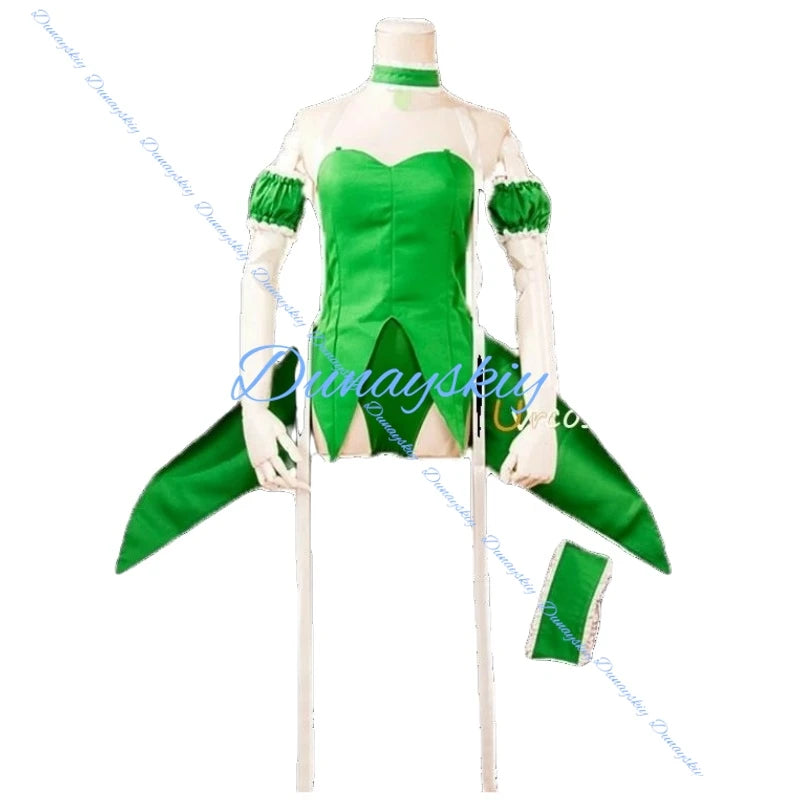 Anime Tokyo Mew Mew Retasu Midorikawa Mew Lettuce Cosplay Costume Wig Maid Dress Props Custom Sizes Shoes