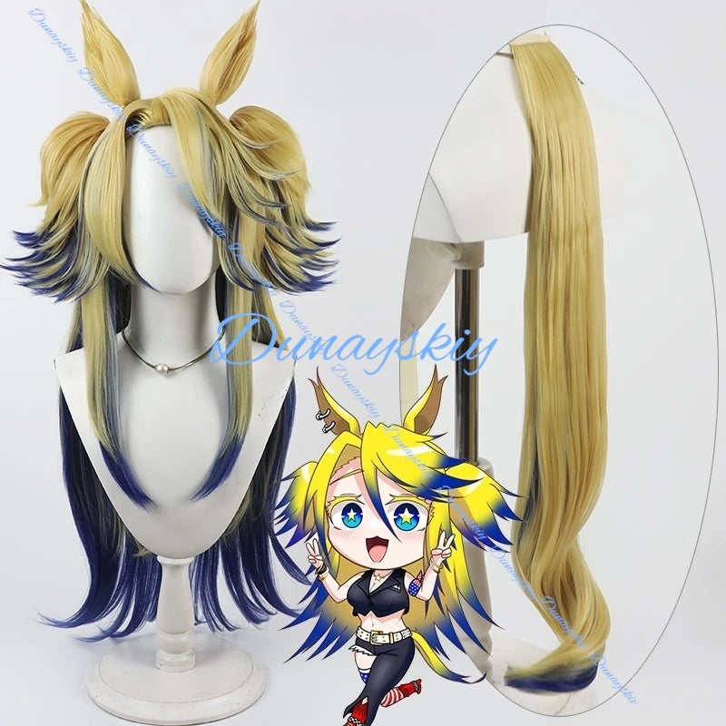 Umamusume Pretty Derby Obey Your Master Cosplay Wig 2-color Synthetic Hair Ears and Tail Women Anime Halloween Party Accessories