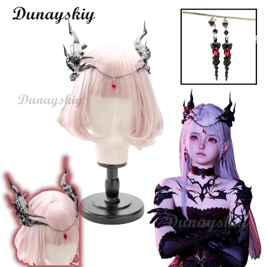 Sylus Wife Girl Little Dragon Game Love and Deepspace QinChe Cosplay Headwear Ears Girl Women Gift Holloween Roleplay Customized