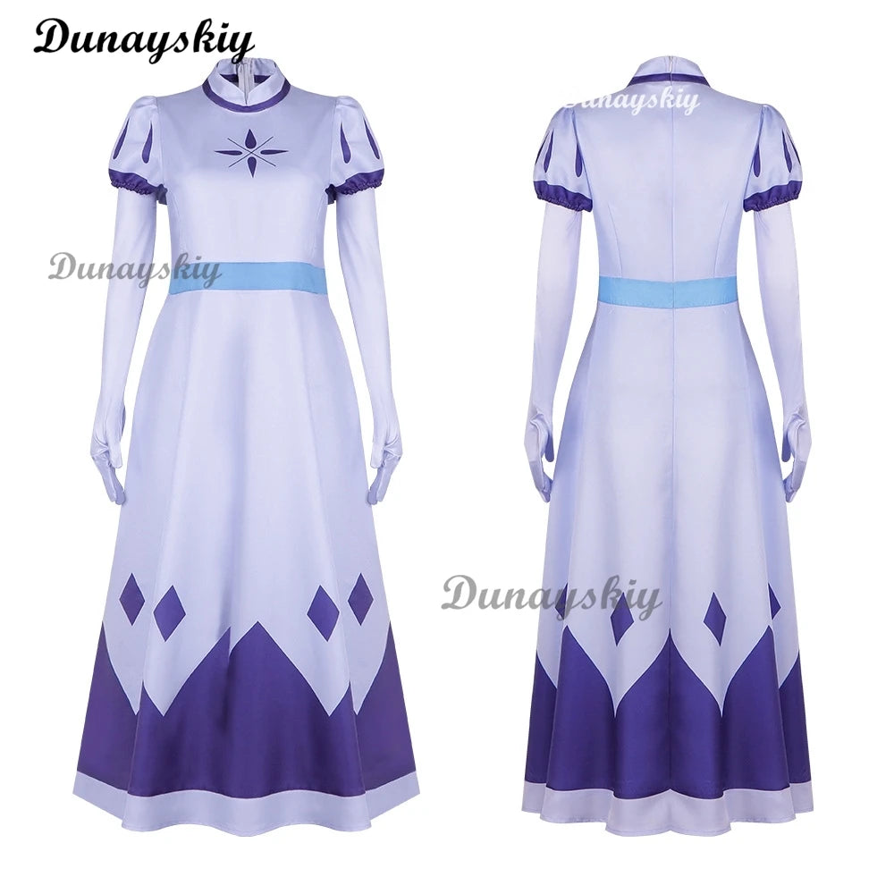 Hazbin Angel Emily Cosplay Costume Seraphim Cosplay Halo Hotel Women Fancy Dress Outfit Halloween Uniform Hasbin Hazubin Suit