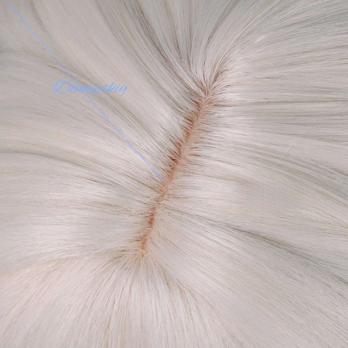 Genshin Impact Istaroth Cosplay Wig Headwear Long Light Blonde Hair Tokoyo Ookami Kairos Four Shades Halloween Party Prop