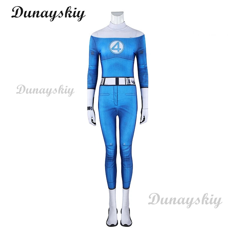 Fantastic Four Cosplay Human Torch Costume Johnny Storm Jumpsuits Halloween Carnival Party Christmas Play Role Clothes Clothing