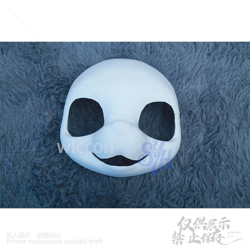 Skull Furry Furrsuit Anime Kemono Dog Fursuit Base Cosplay Kawaii 3D Polylactic Acid Head Base Puppy Headwear Kigurumi Halloween