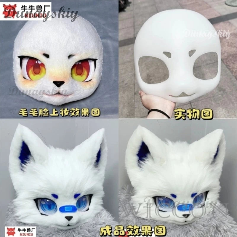 Fursuit Mask Skull Furry Skull Fursuit Kigurumi Headsets Furry Cosplay Beast Head Kig Series Skulls Halloween