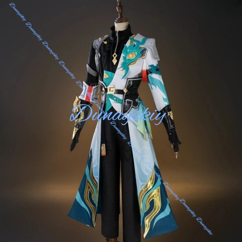 New Dan Heng Imbibitor Lunae Cosplay Costume Wig Honkai Star Rail DanHeng Cosplay Costume Full Set Outfit Halloween