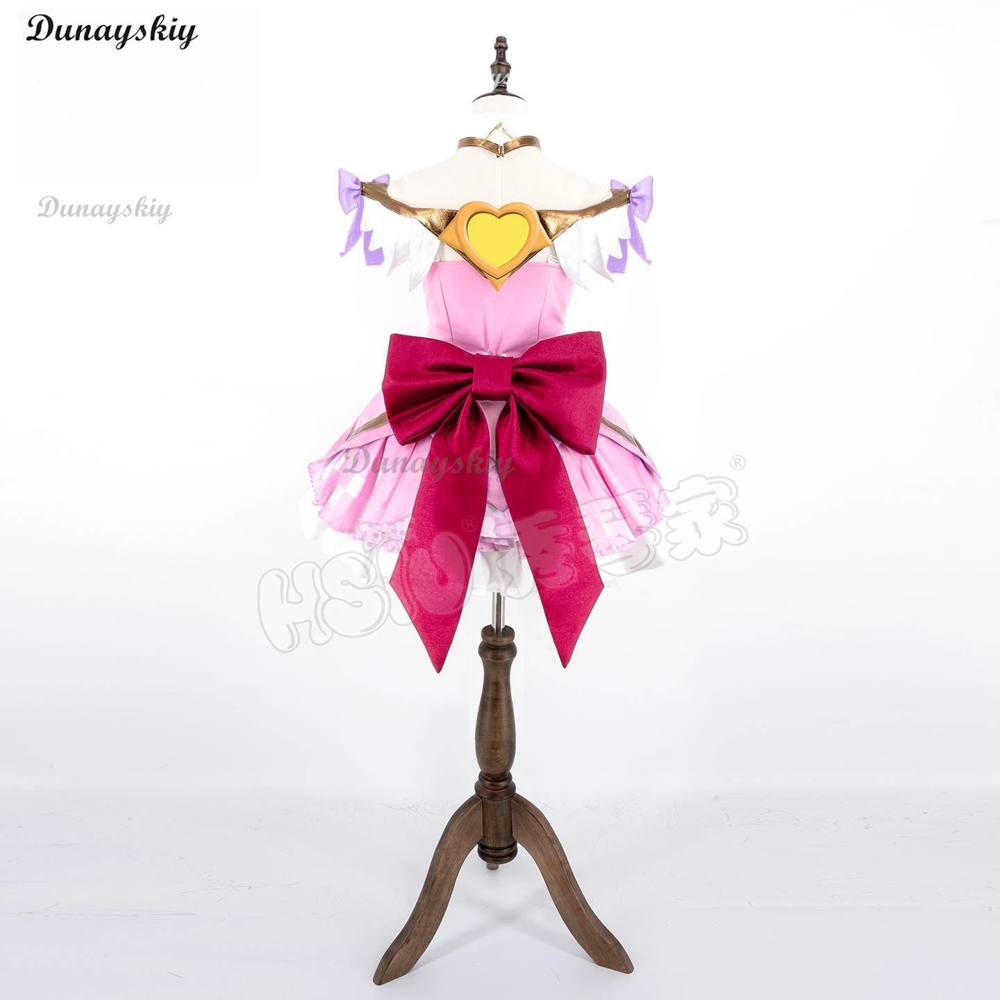 Cosersea Magical Girl Juno Cosplay Costume Wig Magical Girl Juno Role Play Halloween Women Pink Dress Carnival Party Outfit