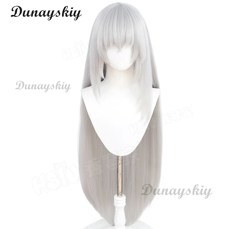 Game Blue Archive‌ Utazumi Sakurako Cosplay Costume Wig Halo Lolita dress Women's Dresses White Wig Accessory Customized