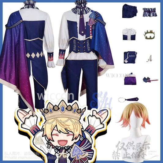 Project Sekai Colorful Stage Tenma Tsukasa Cosplay Wonderlands Showtimes Game Costume Cape Prince Style Ornate Uniform Halloween