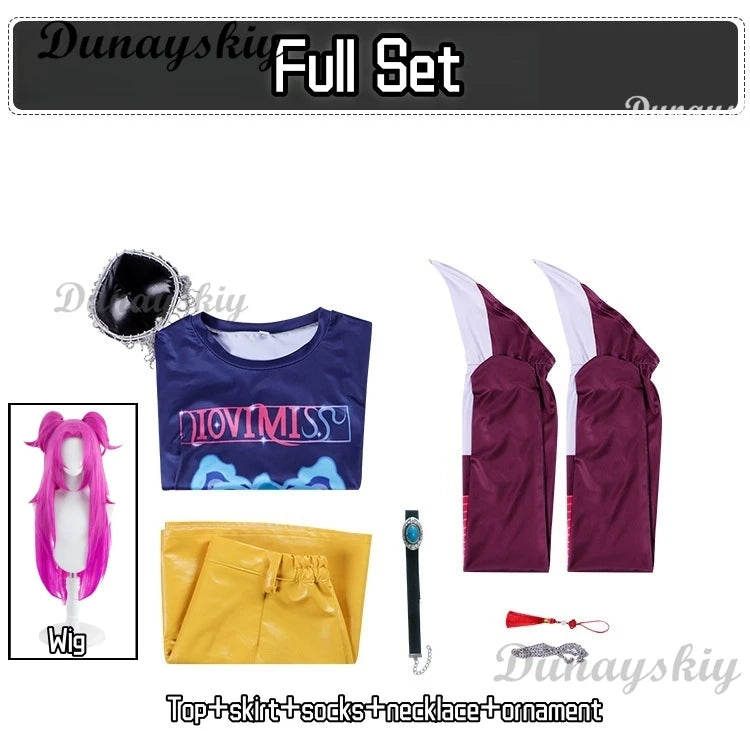 2025 Movie Devil Hunters Cosplay KPOP Girl Group Mira Zoey Rumi Cosplay Colorful Uniform Halloween Party Sexy Outfit for Woman