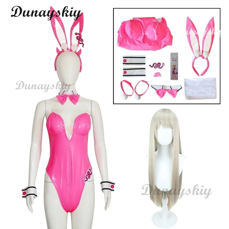 Alice Sexy Bunny Girl Tights Jumpsuits Cosplay Costume Wig NIKKE Goddess of Victory Women Girl Bunny Suit Pink Black White