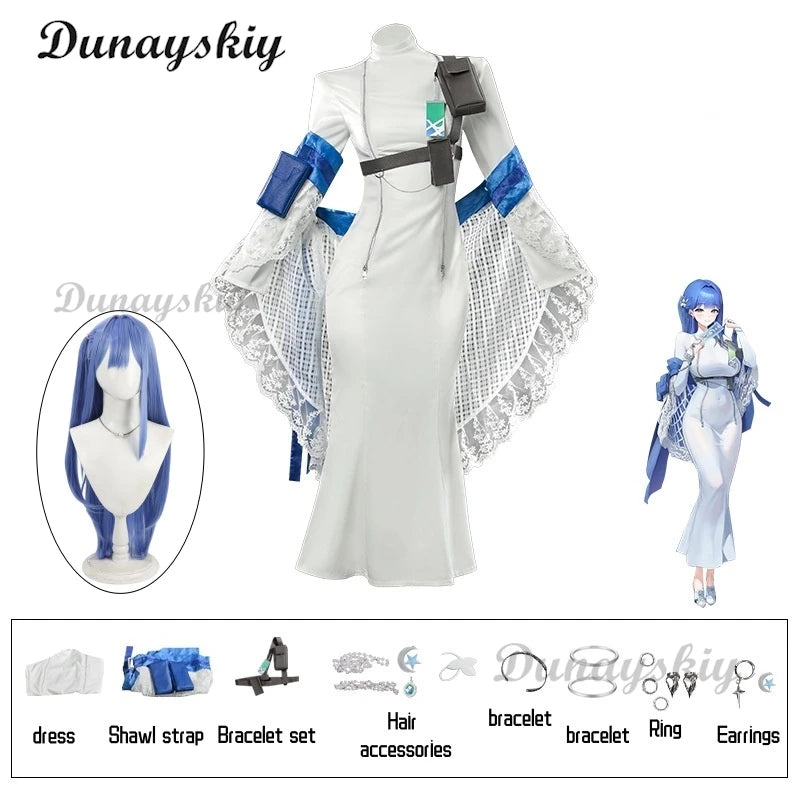 Game Nikke The Goddess of Victory Arcana Cosplay Costume Wig Clothes Evening Sexy Dress Role Play Halloween Party Comic Con