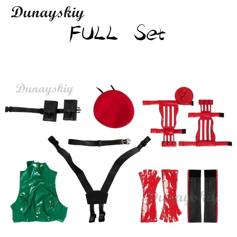 Game StreetFighter Cosplay Anime Cammy Cosplay Jumpsuits Hat Bodysuit Sexy Woman Uniform Halloween Christmas Carnival Customized