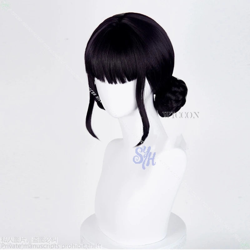 Zoey Cosplay Kpop Demon Korea Girl Group Anime Black Wig Idol Jirai Kei Girls Props Earring Rings Halloween Christmas Party 코스프레