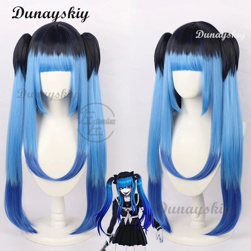 Darumi Amemiya Sumino Takumi Shizuhara Hiruko Game The Hundred Line Kako Tsukumo Cosplay Wig Hair Last Defense Academy Party